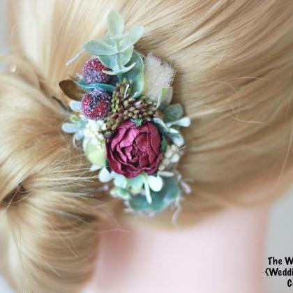 Bridal Hair Clip, Wedding Accessories, Flower Hair..