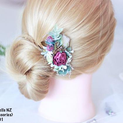 Bridal Hair Clip, Wedding Accessories, Flower Hair..