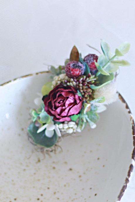 Bridal Hair clip, wedding Accessories, flower hair clip, hair clip, bridal head pieces m, flower clip, bridal, wedding