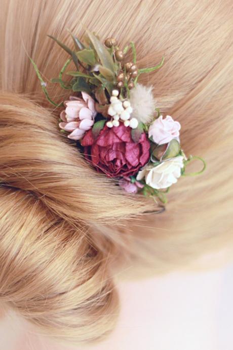 Bridal Hair Comb, Wedding Accessories, Flower Hair Comb, Hair Comb, Bridal Head Piece, Flower Comb, Wedding