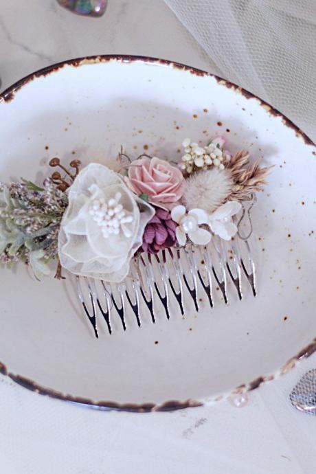 Bridal Hair comb, wedding Accessories, flower hair comb, hair comb, bridal head piece, flower comb